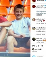 穆勒社媒晒少年时代造访圣西罗照片：圣西罗回忆⚽️